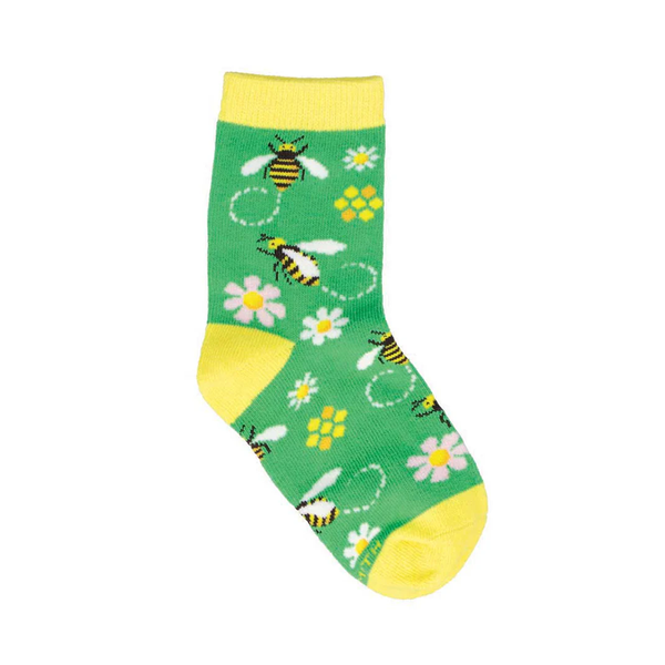 Socksmith Socks Kids Mind Your Bzzness Green 2-4 Years