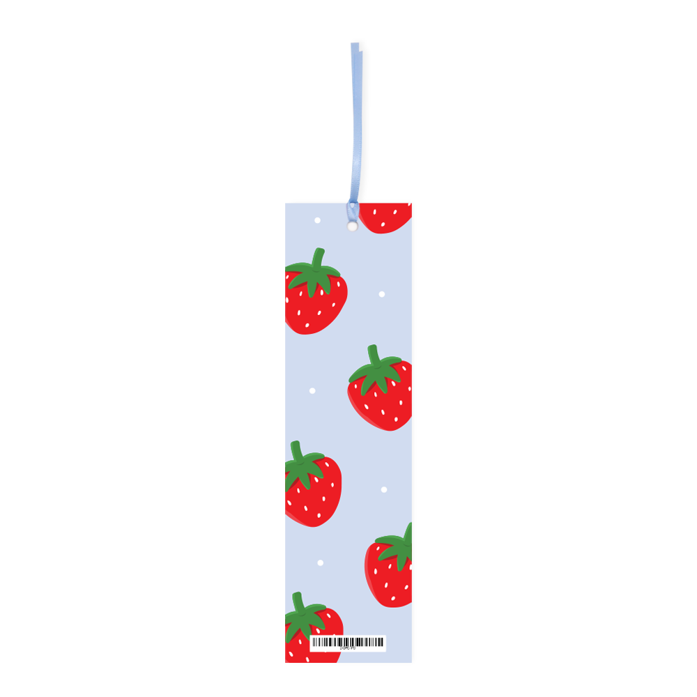 Iko Iko Double Sided Bookmark Strawberries Pink/Blue