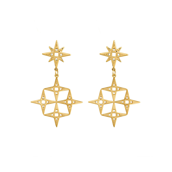 Lindi Kingi Earrings Constellation Gold