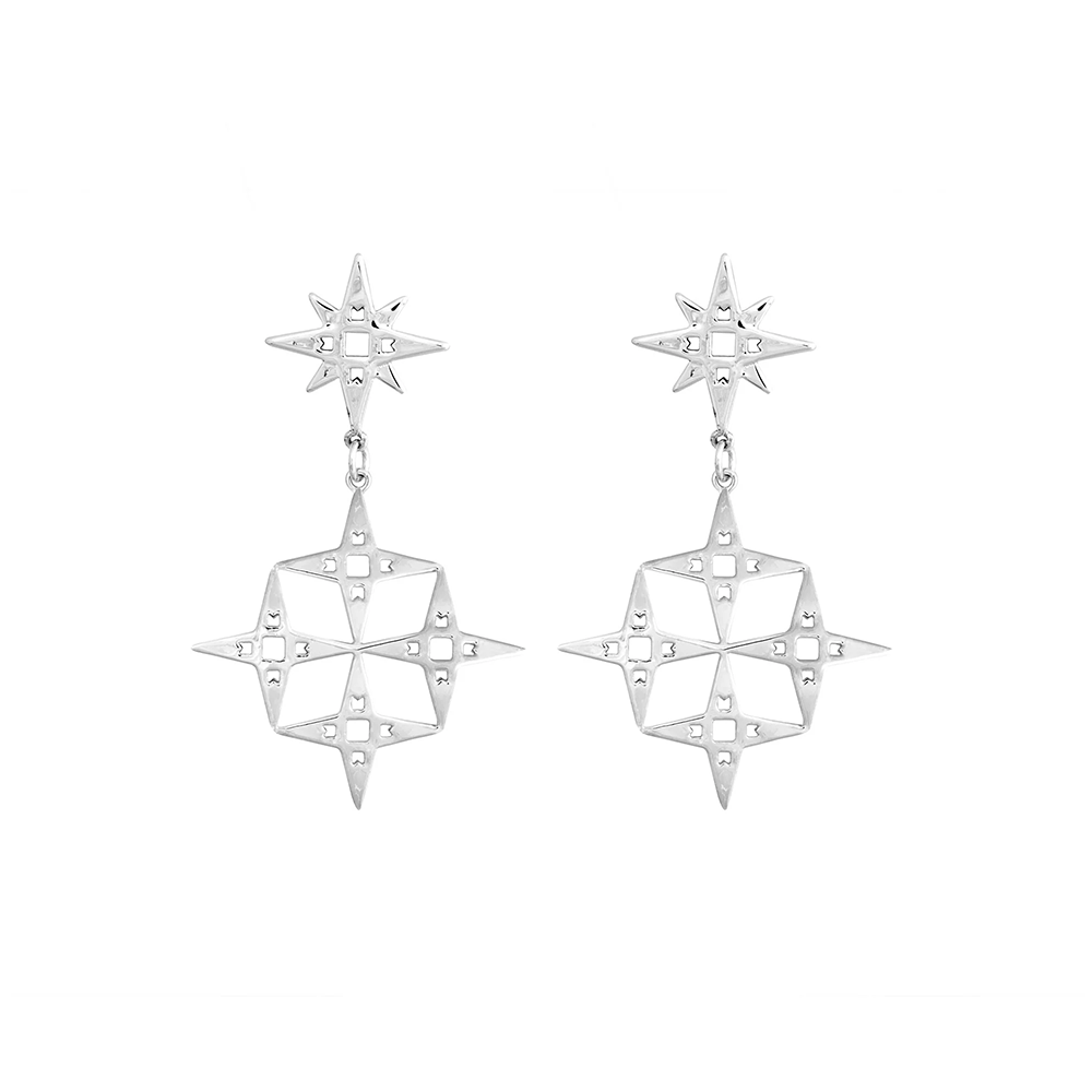 Lindi Kingi Earrings Constellation Platinum