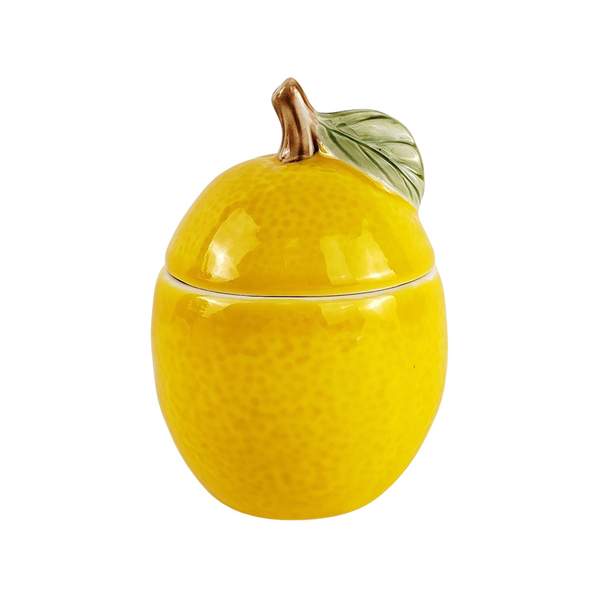 Ceramic Lemon Jar Yellow