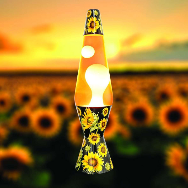 Diamond Lava Lamp Sunflowers
