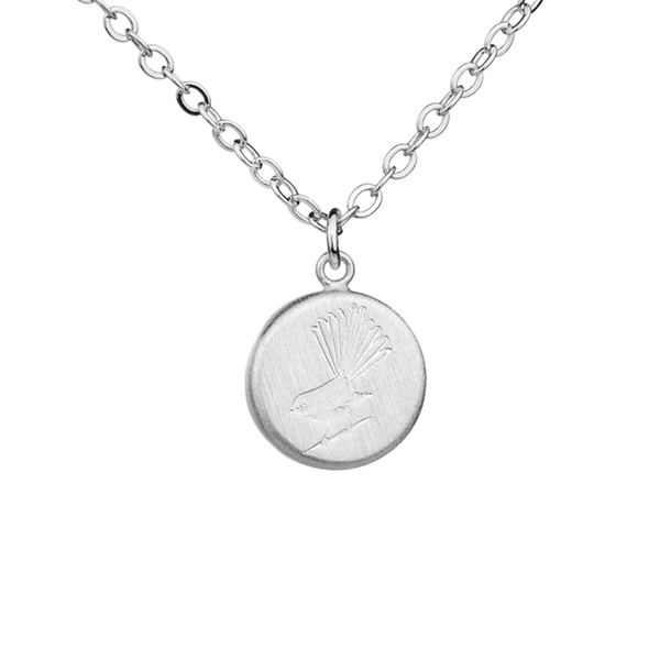 Little Taonga Necklace Fantail Silver