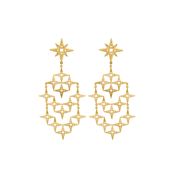 Lindi Kingi Earrings Stardust Gold