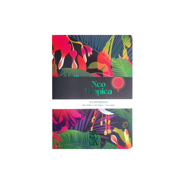 Flox Fuchsia and Ferns A5 Notebooks Set of 3