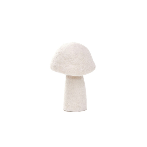 Muskhane 100% Felt Mushroom Round Extra Large 13cm Natural