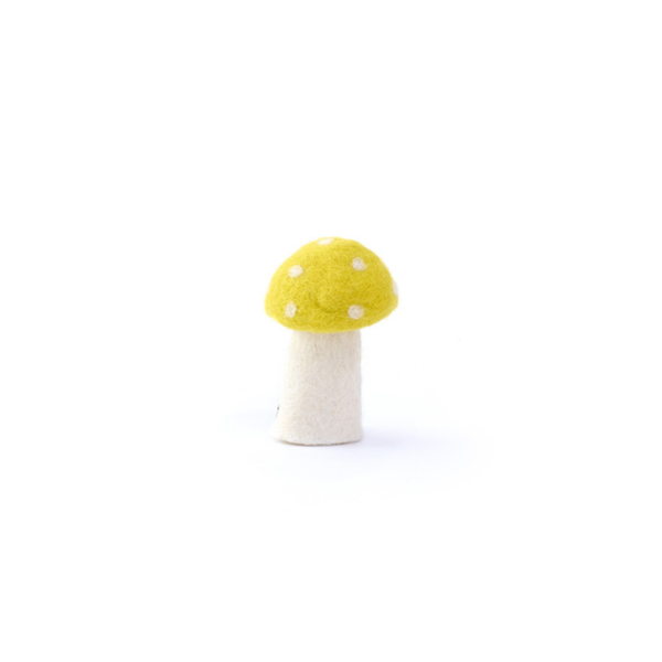 Muskhane 100% Felt Mushroom Dotty Small Sulfur Flower