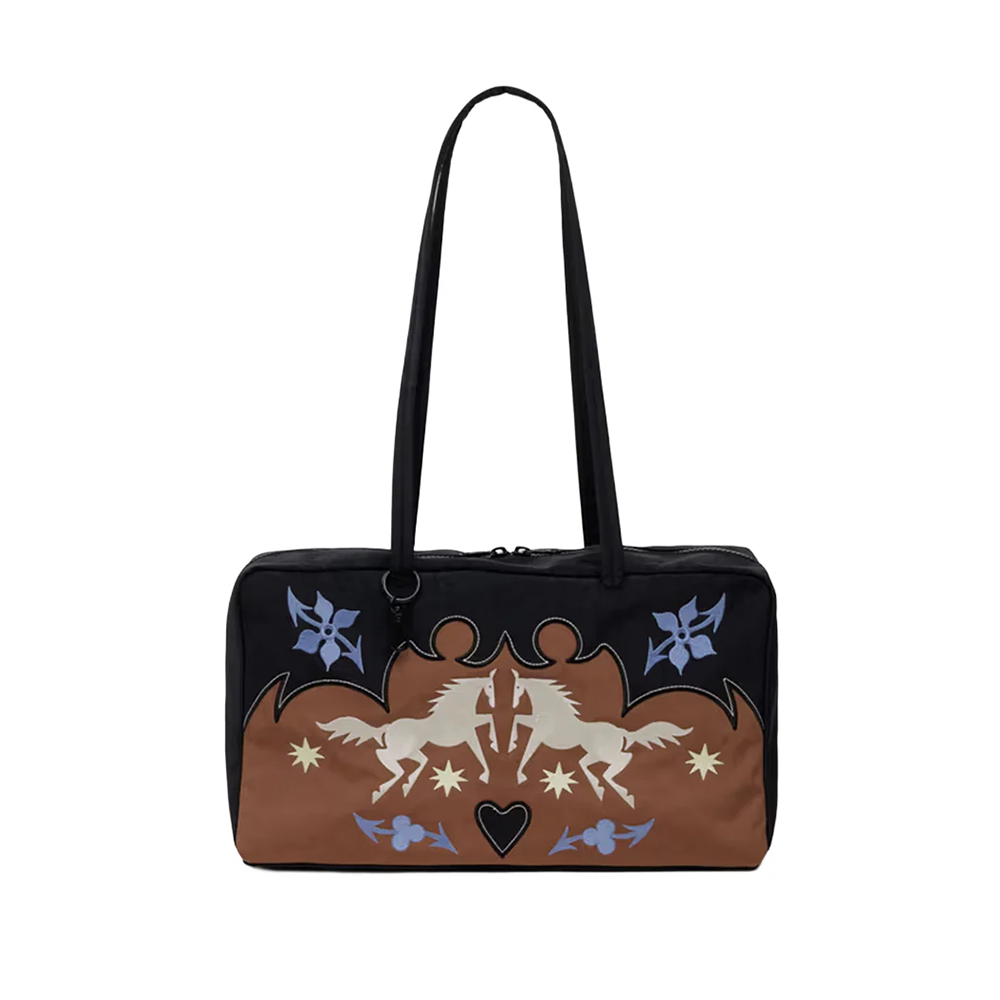 Baggu Medium Nylon Bowler Bag Western Appliqué – Iko Iko