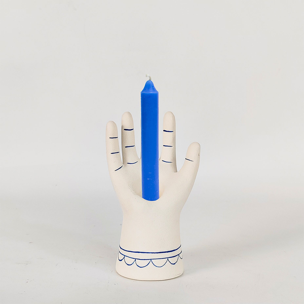 Santorini Hand Taper Candle Holder