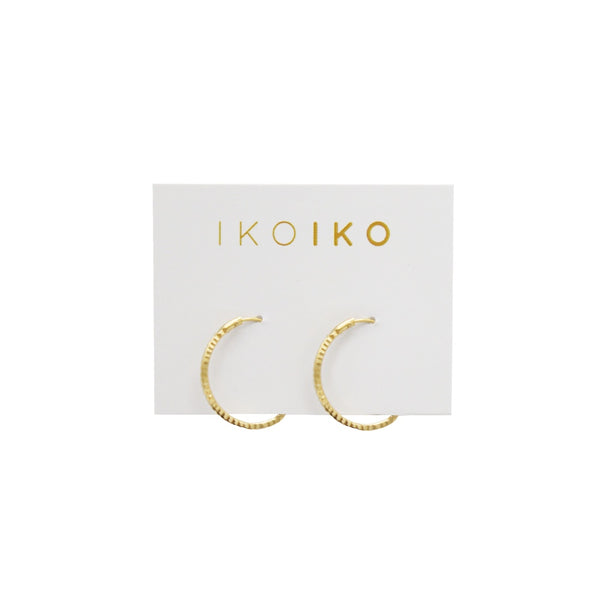 Iko Iko Earrings Diamond Cut Sleepers