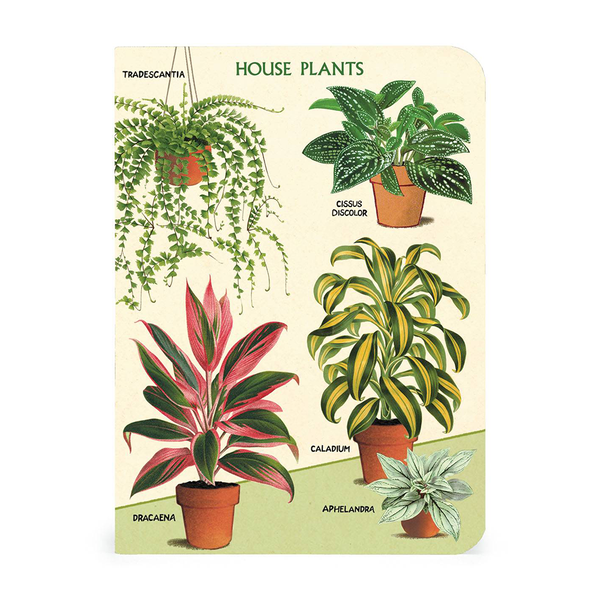 Cavallini Mini Notebook House Plants Grid