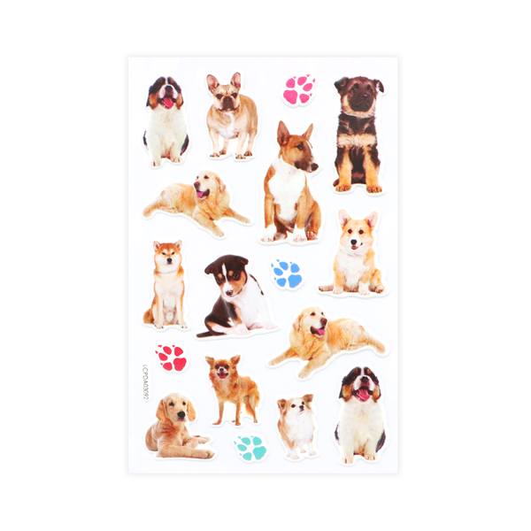 Dogs Puff Stickers