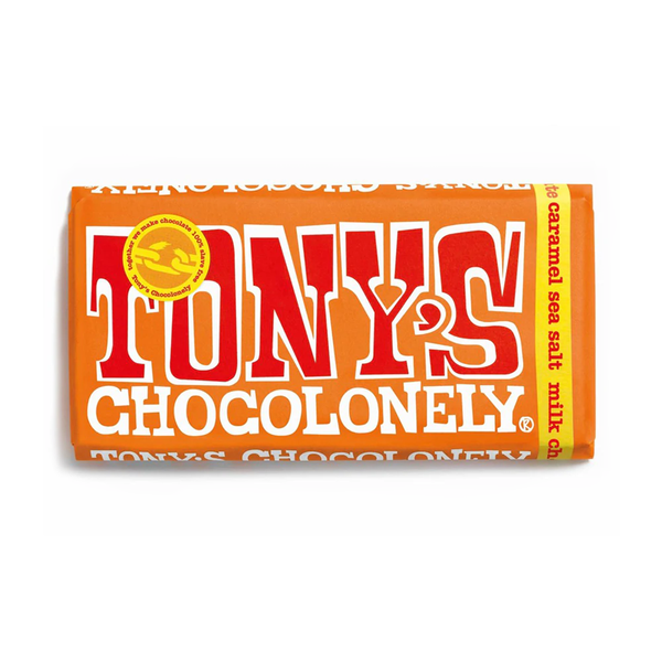 Tony's Chocolonely 180g Milk Chocolate Caramel Sea Salt