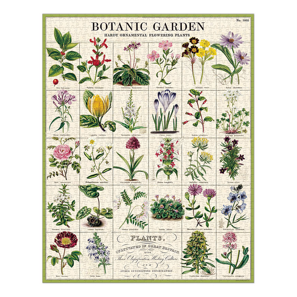 Cavallini 1000 Piece Puzzle Vintage Botanical Garden