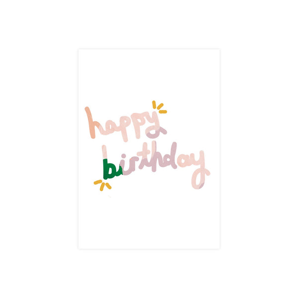 Alice Berry X Iko Iko Card Happy Birthday Pink