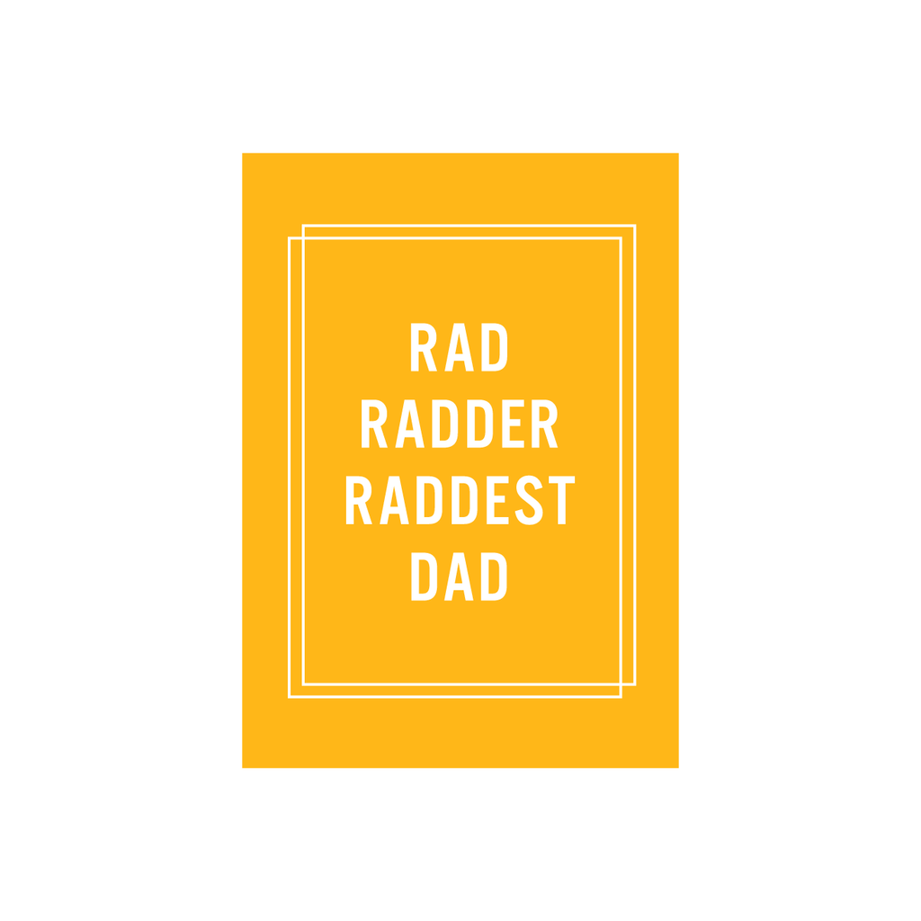Iko Iko Father's Day Card Rad Dad