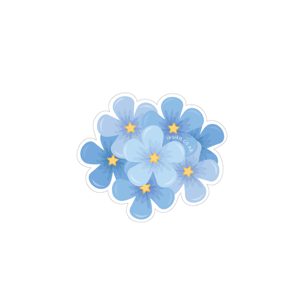 Iko Iko Fun Size Sticker Blue Flower