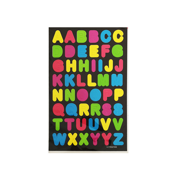 Bright Coloured ABC Letter Stickers