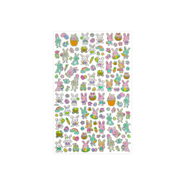 Jumbo Pack Laser Stickers Easter Bunny