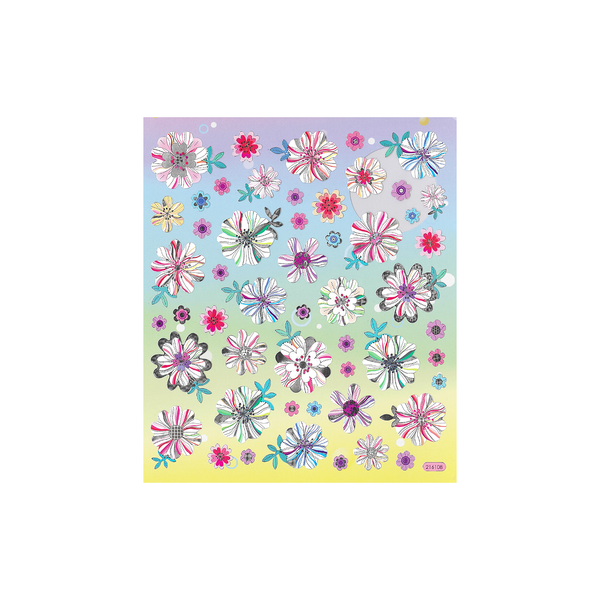 Colourful Flowers Stickers