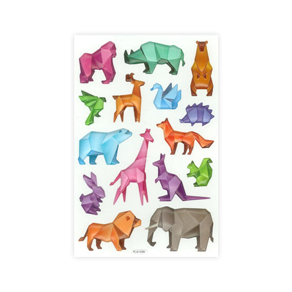 Origami Animal Stickers