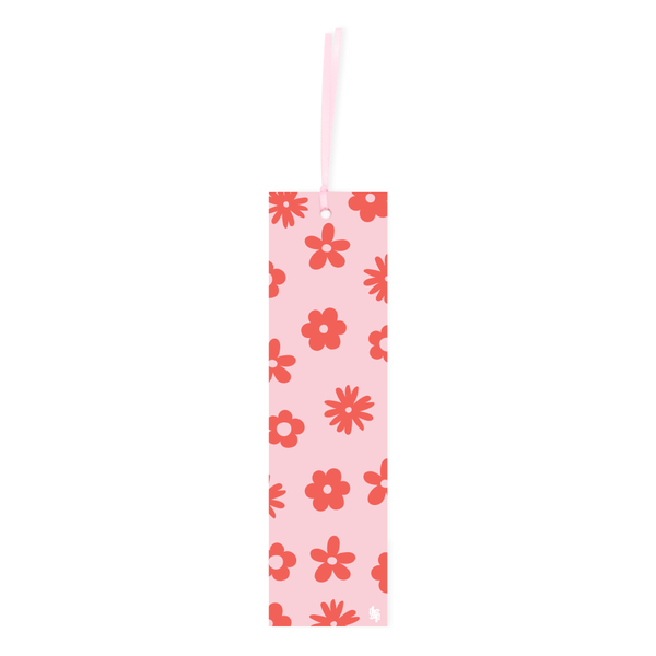 Iko Iko Double Sided Bookmark Flower Power Pink/Red