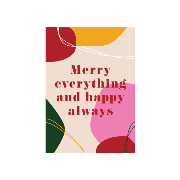 Iko Iko Christmas Card Merry Everything Happy Always