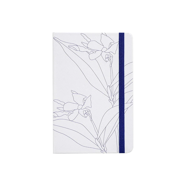 Father Rabbit A6 Hard Cover Notebook Blue Jasmine