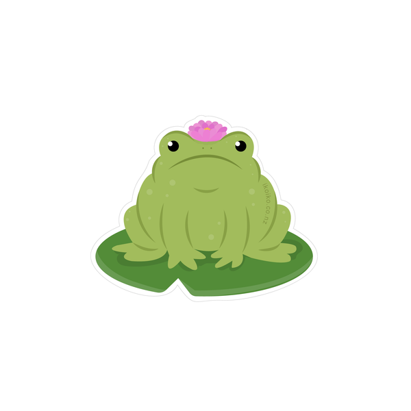 Iko Iko Fun Size Sticker Zen Frog