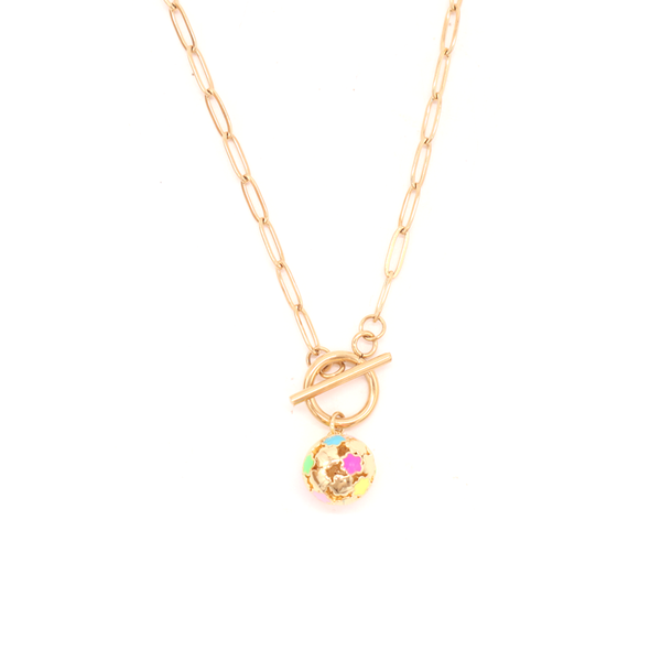 Penny Foggo Necklace Ball of Flowers Gold