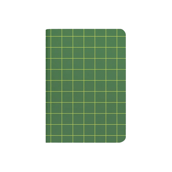 Lettuce B7 Soft Cover Pocket Notebook Green Grid