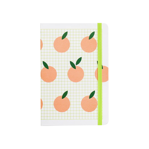 Lettuce A6 Hard Cover Notebook Peach Grid