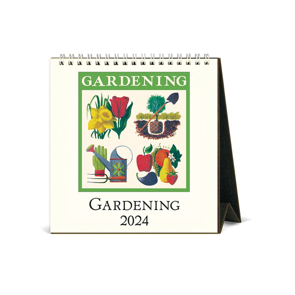 Cavallini 2024 Desk Calendar Gardening