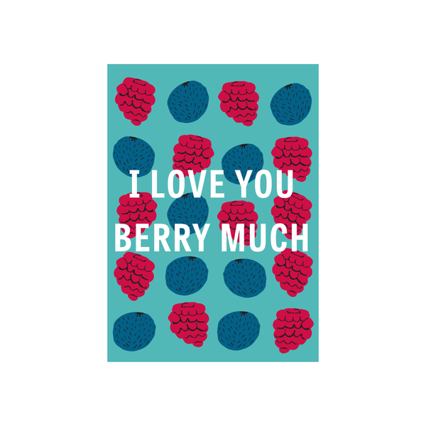 Iko Iko Fruit Pun Card Berry Much