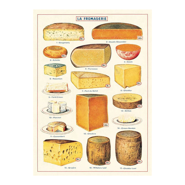 Cavallini Vintage Poster Cheese