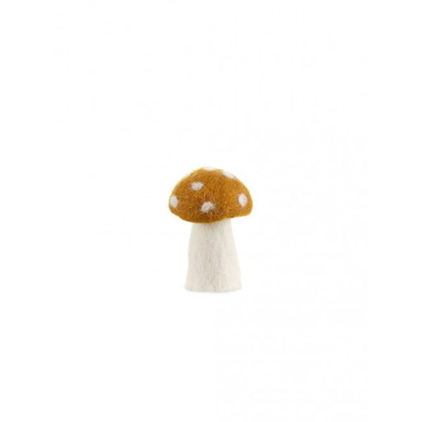 Muskhane 100% Felt Mushroom Dotty Small Pistachio