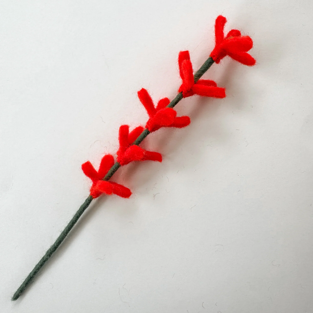 Felted Wool flower Stem