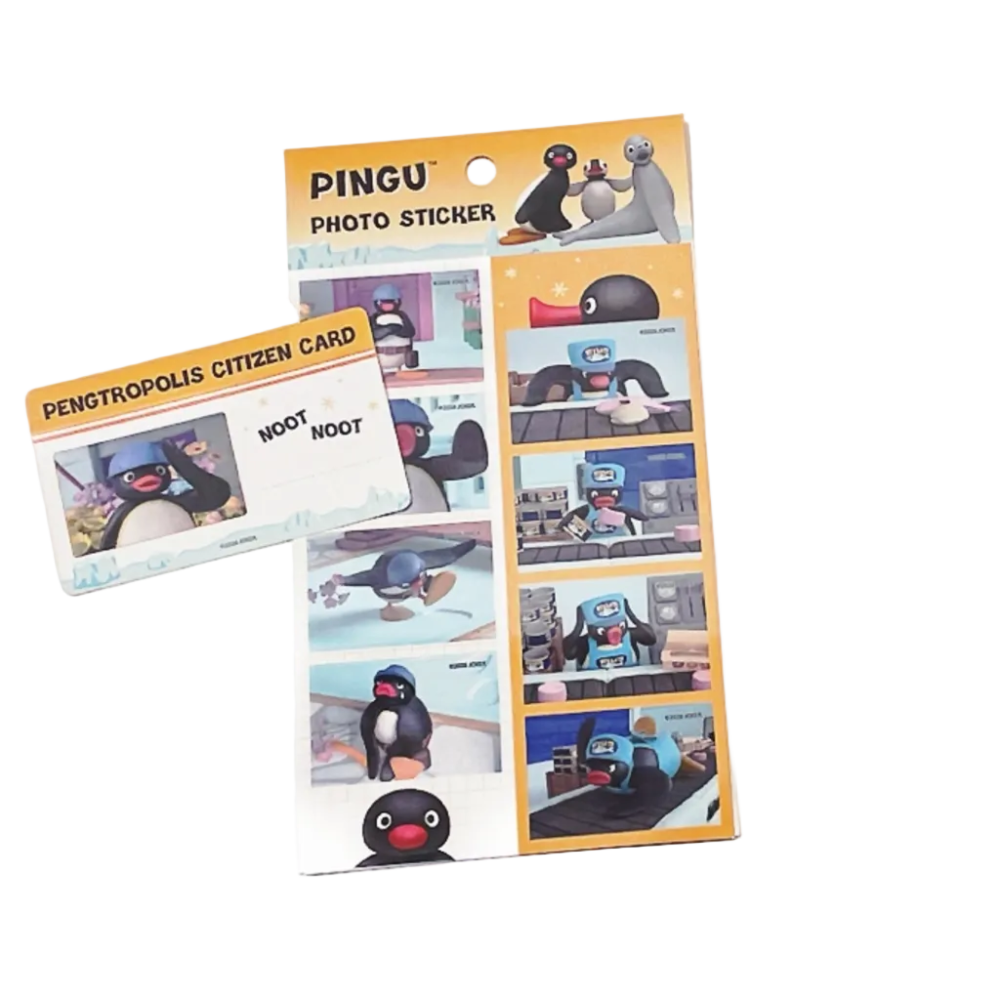 Pingu Photo Sticker Sheet Mini Photo Deco Daily Scene