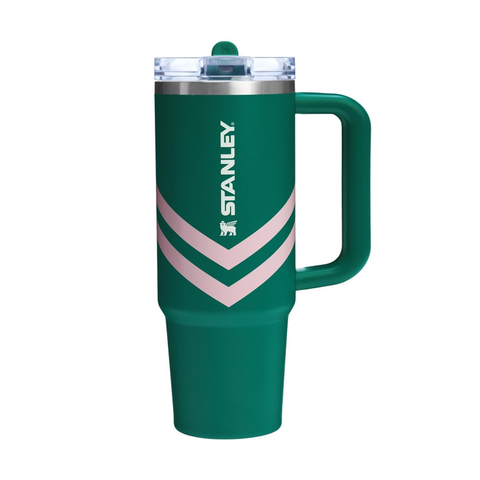 Stanley Quencher ProTour Flip Straw 30oz Emerald Chevron