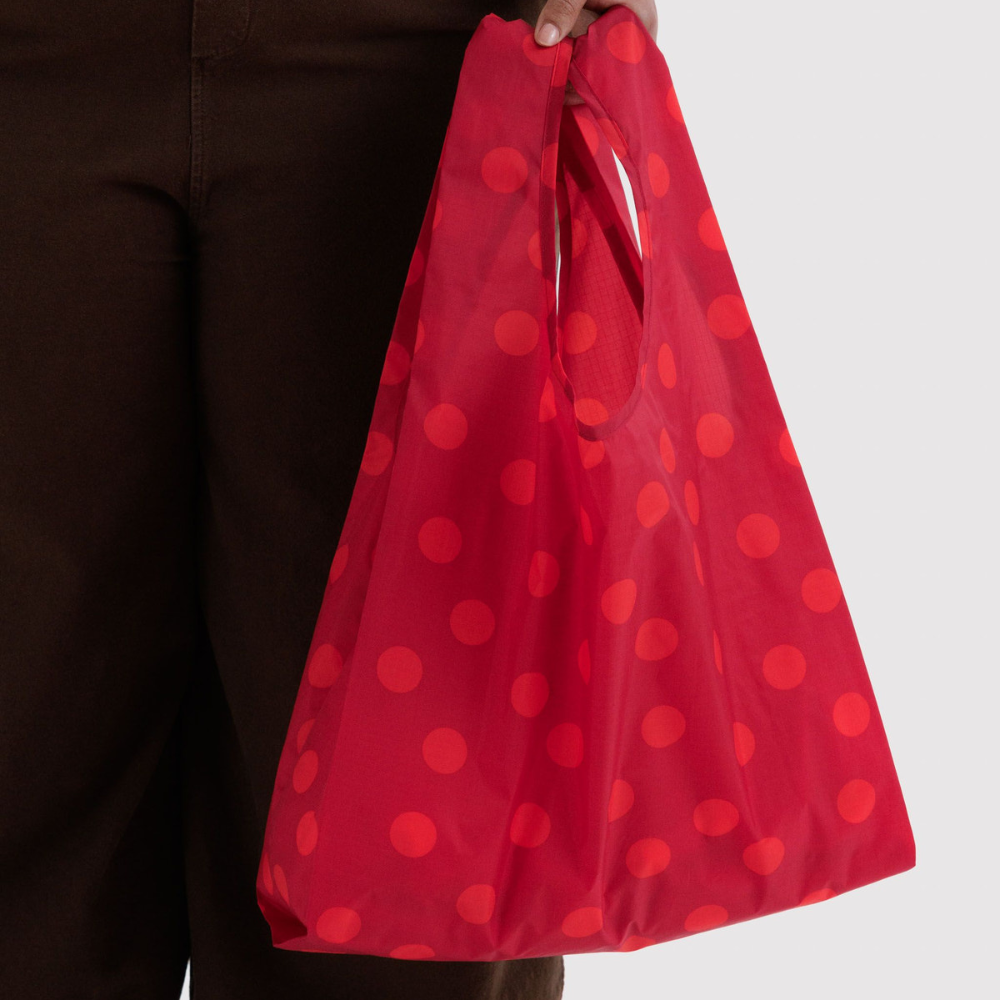 Baggu Standard Reusable Bag Red Polka Dot