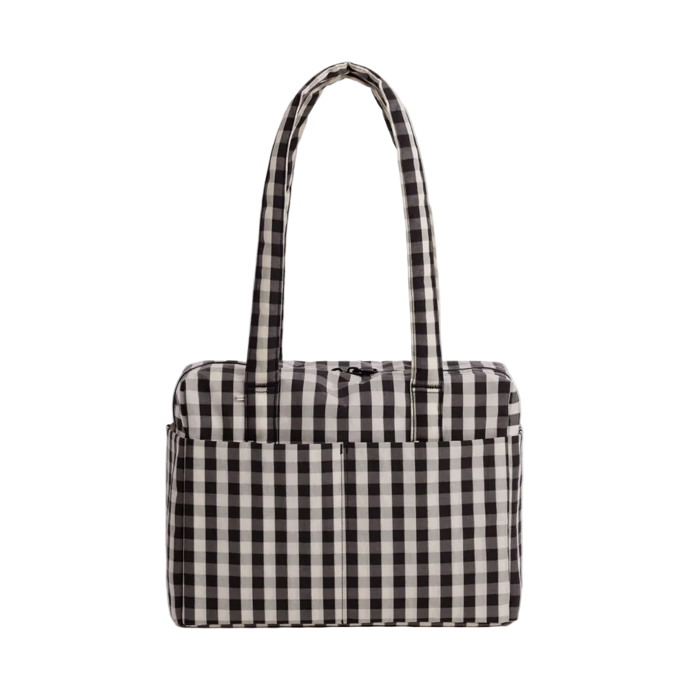 Baggu Everyday Cloud Bag Black and Cream Gingham