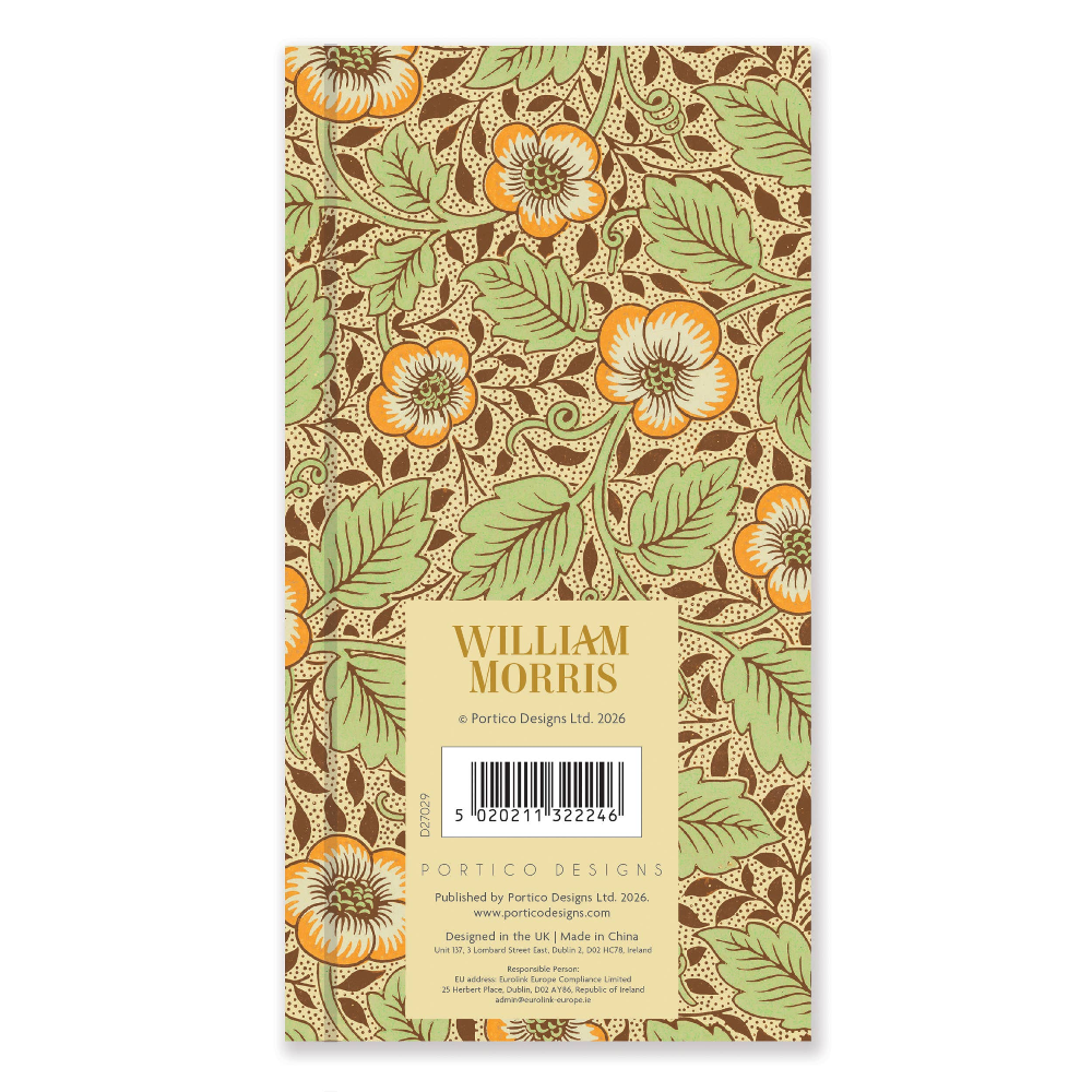 Portico Designs 2027 Slim Diary William Morris