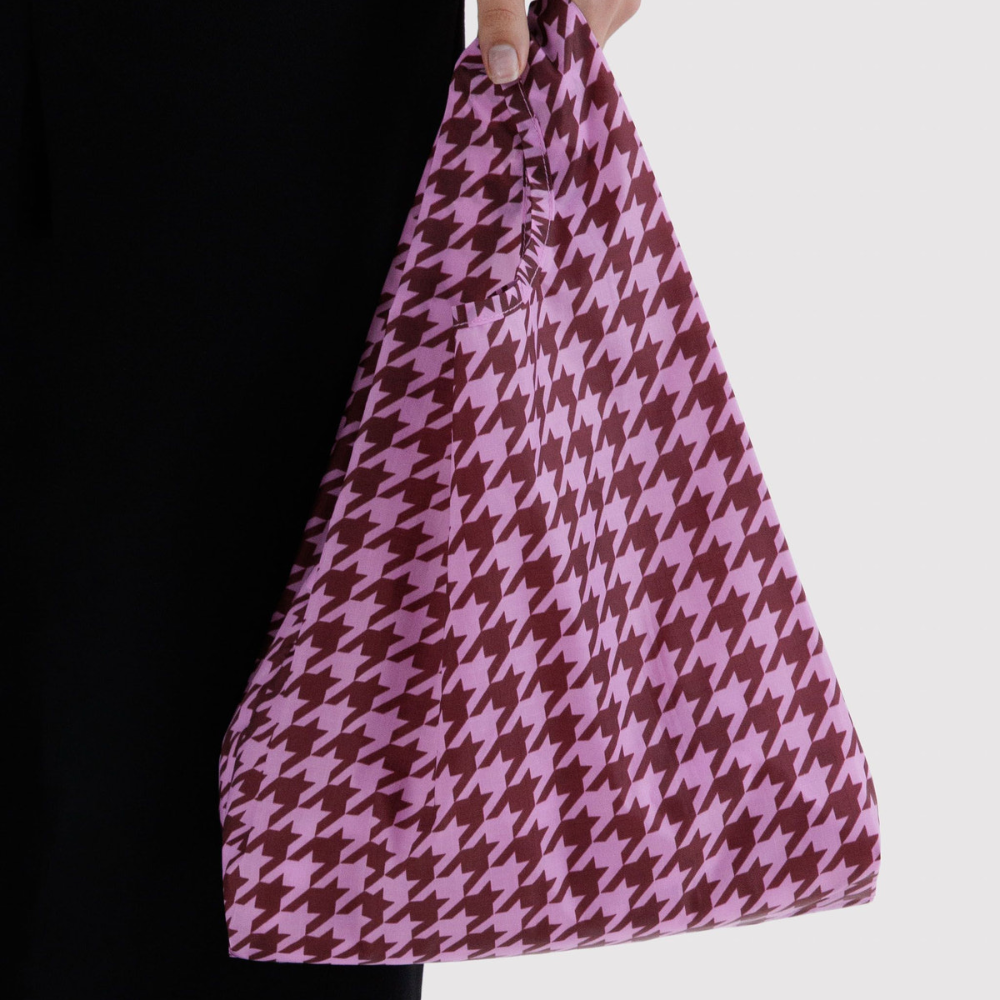 Baggu Baby Reusable Bag Pink Houndstooth