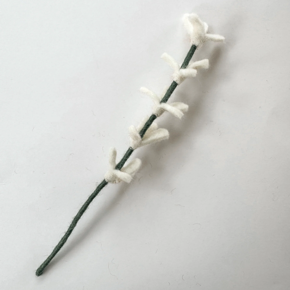 Felted Wool flower Stem