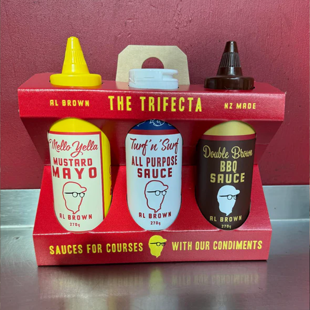 Al Brown's The Trifrcta Sauces for Courses  3 pack