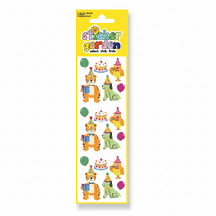 Sticker Garden Sheet Glossy Birthday Animals
