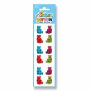 Sticker Garden Sheet Prism Beary Cute Colourful