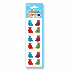 Sticker Garden Sheet Prism Beary Cute Colourful