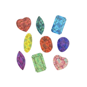 Sticker GardenTear Off Square Gems