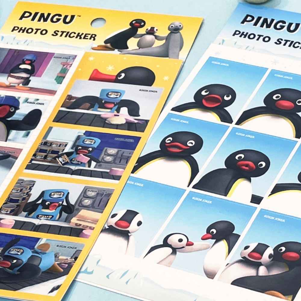 Pingu Photo Sticker Sheet Mini Photo Deco Daily Scene